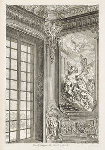 Ansicht des Winkels desselben Kabinetts; Ansicht des Winkels desselben Kabinetts, links ein großes Fenster... von Juste Aurèle Meissonnier